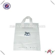 HDPE transparent shopping bags with logo