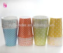 Polka dot paper party cup