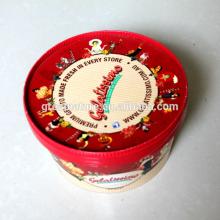 Paper ice  cream   packaging  container with cover