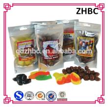 plastic aluminum foil stand up punching candy bag