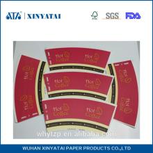 8oz Foodgrade Pe Coated Coffee Paper Cup Fan of Heat Insulation