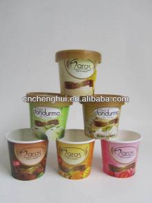 Customer printed ice cream container
