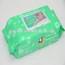 OEM biodegradable all natural bamboo aloe vitamin E deodorant wet wipes