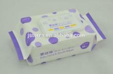 OEM with aloe vera and vitamin E 80pcs baby wet wipe/tissue