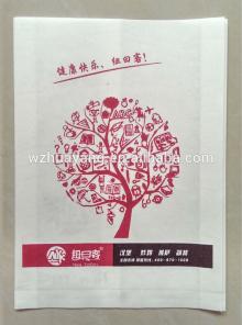 customized printed greaseproof PE coated  paper   bag  fried  chicken  packaging  paper  food  bag s made in c