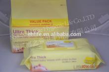 2014 Ultra Thick Scented  baby  wet  wipes  /vitamin E & aloevera  baby  wet tissue
