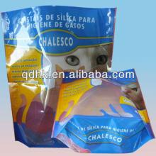 High quality stand up cat litter bag with zipper