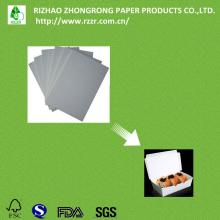 PE coated board for lunch box