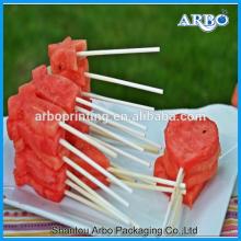 SGS,MSDS and LFGB approved 5*300mm  white  paper lollipop sticks with hang packing