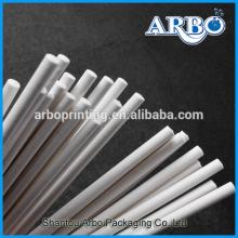 SGS,MSDS and LFGB approved 3.5*150mm white paper lollipop sticks with hang packing