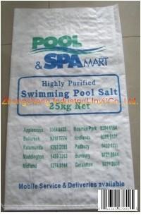 kraft paper bopp woven salt bag 10kg-25kg