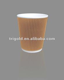 ripple coffee paper cup hot drink/ disposable paper cup for hot coffee