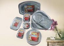 household round aluminium container is well used for food catering