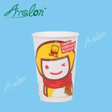  cold   drink  paper cup design with lid and straw
