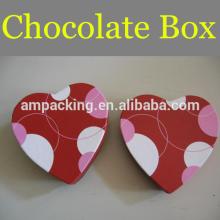 For Valentine's Day/wedding gift packaging rigid paper heart shaped chocolate box, chocolate gif