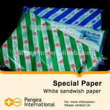 OEM 18-23gsm white sandwich paper