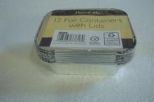 household aluminum foil containers