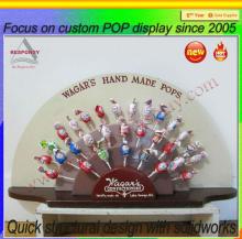 pop good quality retail shop wooden lollipop display stand