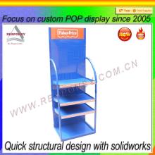pegboard display floor metal pegboard display unit for chewing gum