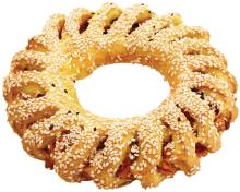 Handmade Mediterranean White & Black Sesame Bread-Ring (fasting product)