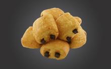 Mini Croissant filled with dark chocolate