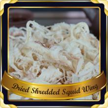 HOT SALE SEASONED DRIED SHREDDED SQUID WING
