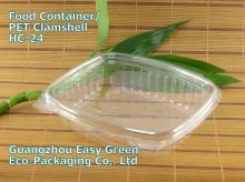 2011 popular PET Disposable Clamshell Salad Bowl Container HC-24