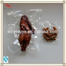 Food grade vacuum plastic bags for duck meat ,Laminated material NY/PE high barrier food pouch