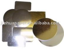 gold silver foil laminated cake bases