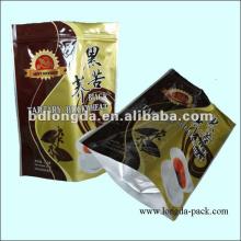 Colorful stand up pouch tea bag packaging