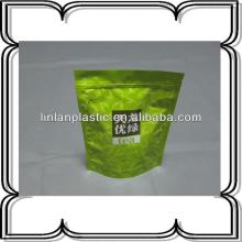 resealable tea bag aluminium foil stand up tea bag pouch with zipper