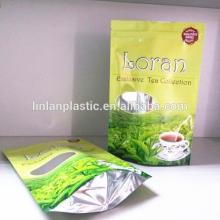 hot selling 250g resealable stand up green tea bag