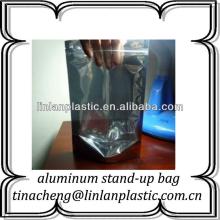 laminated empty tea bags with zip lock foil stand up pouch with zipper packaging tea