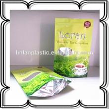 biodegradable tea packaging stand up plastic zipper bag aluminum foil zipper bag for coffee and tea