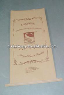 cocoa powder package brown kraft paper sacks