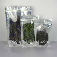 zipper tea bags / heat sealable tea bags / aluminum foil tea bags