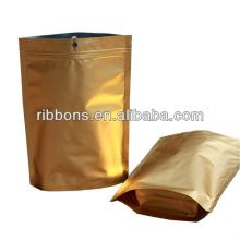Aluminum Foil Vacuum Sealed Plastic Fancy Tea bag with Tear Notch
