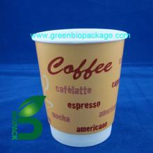 Double wall pla paper coffee cup