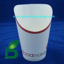 Compostable pla lined paper scoop cup