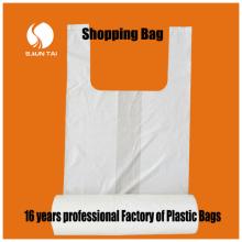 recycled HDPE handle shopping plastic bags certified by SGS