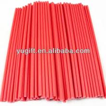 Red food grade  colored  paper  lollipop   stick s