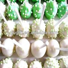 white colored paper lollipop sticks for party