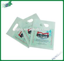 biodegradable degradable corn starch patch handle bag/ die cut bags
