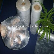 Roll Bag!! Shopping Grocery Custom Flat Food Grade plastic bag roll for vegetables, fruit
