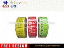 Manufacturer!Vivid printing water proof PET/AL/CPP chewing gum candy auto packaging plastic roll fil