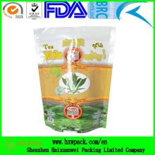 aluminum foil stand up tea bag packing