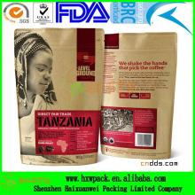stand up kraft paper black tea bag