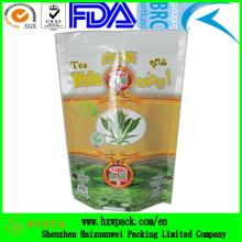Great barrier resealable plastic packing tea bag