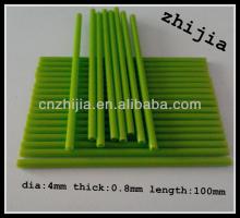 4X100MM Food Grade lollipop sticks colored green for candy