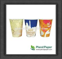 12oz PE Plastic Custom Printed Disposable Tea Cofee Paper Cup